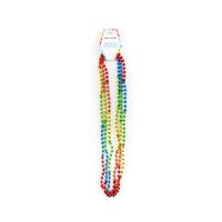 Bead Necklace 3pk Rainbow