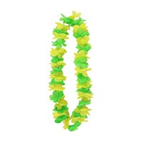 Green & Gold Polyester Lei