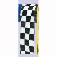 Checkered Black & White Crepe Streamer