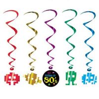 Hanging Decoration Totally 80'S Hanging Whirls