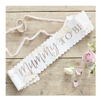 Baby in Bloom Sash Mummy to Be Foiled