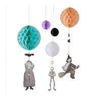 Boo Crew Halloween Hanging Decorations FSC 5 Pack