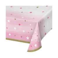 One Little Star Girl Tablecover Plastic All Over Print 137cm x 259cm