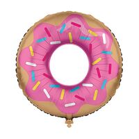 Donut Time Shape Foil Balloon