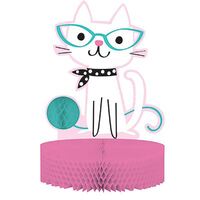 Purrfect Party Centrepiece Honeycomb (30cm x 23cm)