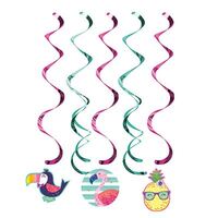 Pineapple N Friends Dizzy Danglers Hanging Swirls 5 Pack