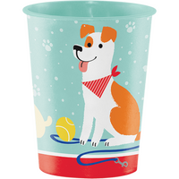 Dog Party Keepsake Souvenir Favor Cup Plastic 473ml