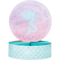 Mermaid Shine Iridescent Centrepiece Honeycomb 30cm x 23cm