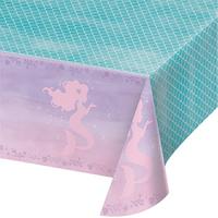Mermaid Shine Iridescent Tablecover Plastic All Over Print 137cm x 259cm