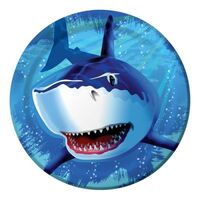 Shark Splash Dinner Plates Paper 22cm 8 Pack
