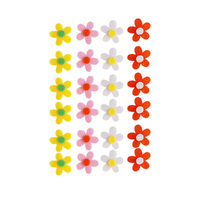 Easter Felt Flower Decorations 24 pack 