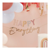 Happy Everything Bunting Gold Foiled