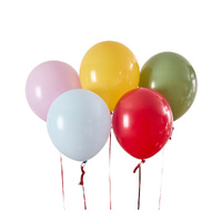 30cm Circus Party Rainbow Circus Latex Balloons 5 Pack