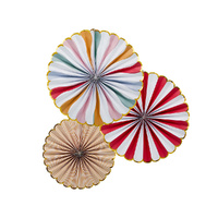 Circus Party Hanging Fan Decorations 3 Pack