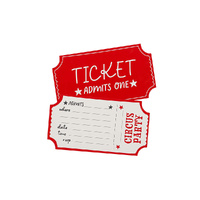 Circus Party Party Invitations 8 Pack