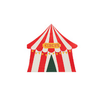 Circus Party Tent Shaped Napkins 16 Pack