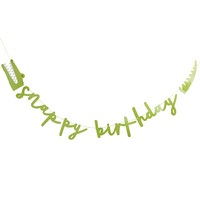 Snappy Birthday Green Card Banner 2m