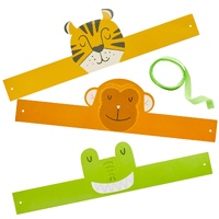 Snappy Birthday Animal Headbands 6 Pack