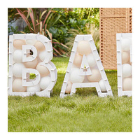 Hello Baby Balloon Mosaic Baby White 4 Pack