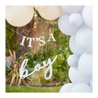 Hello Baby Bunting It's A Boy White & Blue 2 Pack