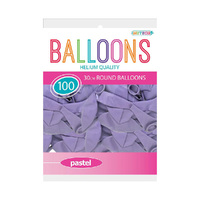 Purple Pastel Macaron Balloons 30cm 100 Pack