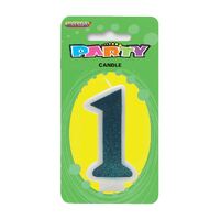 Number Candle 1 - Blue