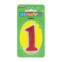 Number Candle 1 - Pink