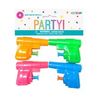 Mini Water Pistols 4 Pack