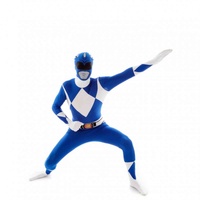 Costume Blue Power Rangers Morphsuit Adult 
