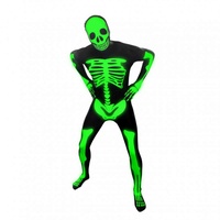 Costume Glow Skeleton Morphsuit Adult