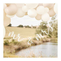 A Touch of Pampas Bunting Mr & Mrs Acrylic