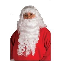 Santa Plush Beard & Wig Set  Adult