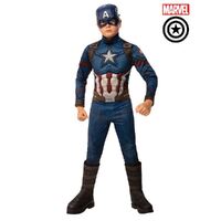 Captain America Deluxe Costume - Size 6-8