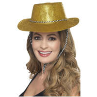 Gold Cowboy Glitter Hat