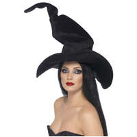 Black Tall and Twisty Witches Hat