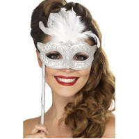 Silver Fever Baroque Fantasy Eyemask
