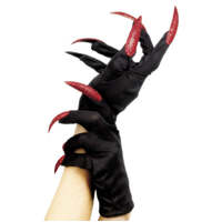 Halloween Gloves with Glitter Nails