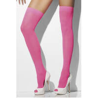 Neon Pink Opaque Hold Ups