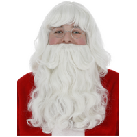Deluxe Santa Wig and Beard Set