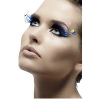 Blue Feather Plume Eyelashes