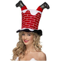 Santa Stuck in Chimney Hat