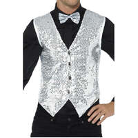 Silver Sequin Waistcoat