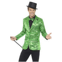 Green Mens Sequin Jacket