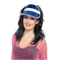 Blue 80's Sun Visor