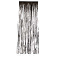 Metallic Black Shimmer Curtain 