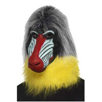 Baboon Grey Mask Full Overhead