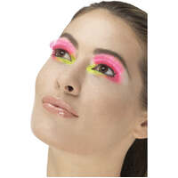 Neon Pink 80s Party Eyelashes