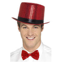 Red Sequin Top Hat