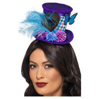 Mad Hatter Mini Feather Hat