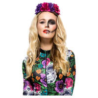 Day of the Dead Rose Headband